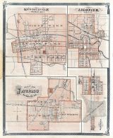Kendallville, Ligonier, Waterloo, Garrett, Indiana State Atlas 1876